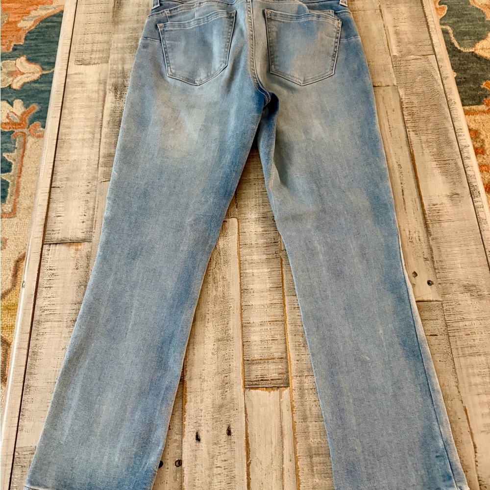 Code Bleu Women's Light Blue Straight Leg Jeans - Picture 3 of 3